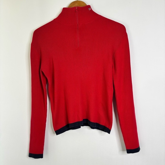 Vintage Polo Jeans Co. Ralph Lauren Ribbed Red Sweater - Picture 1 of 7